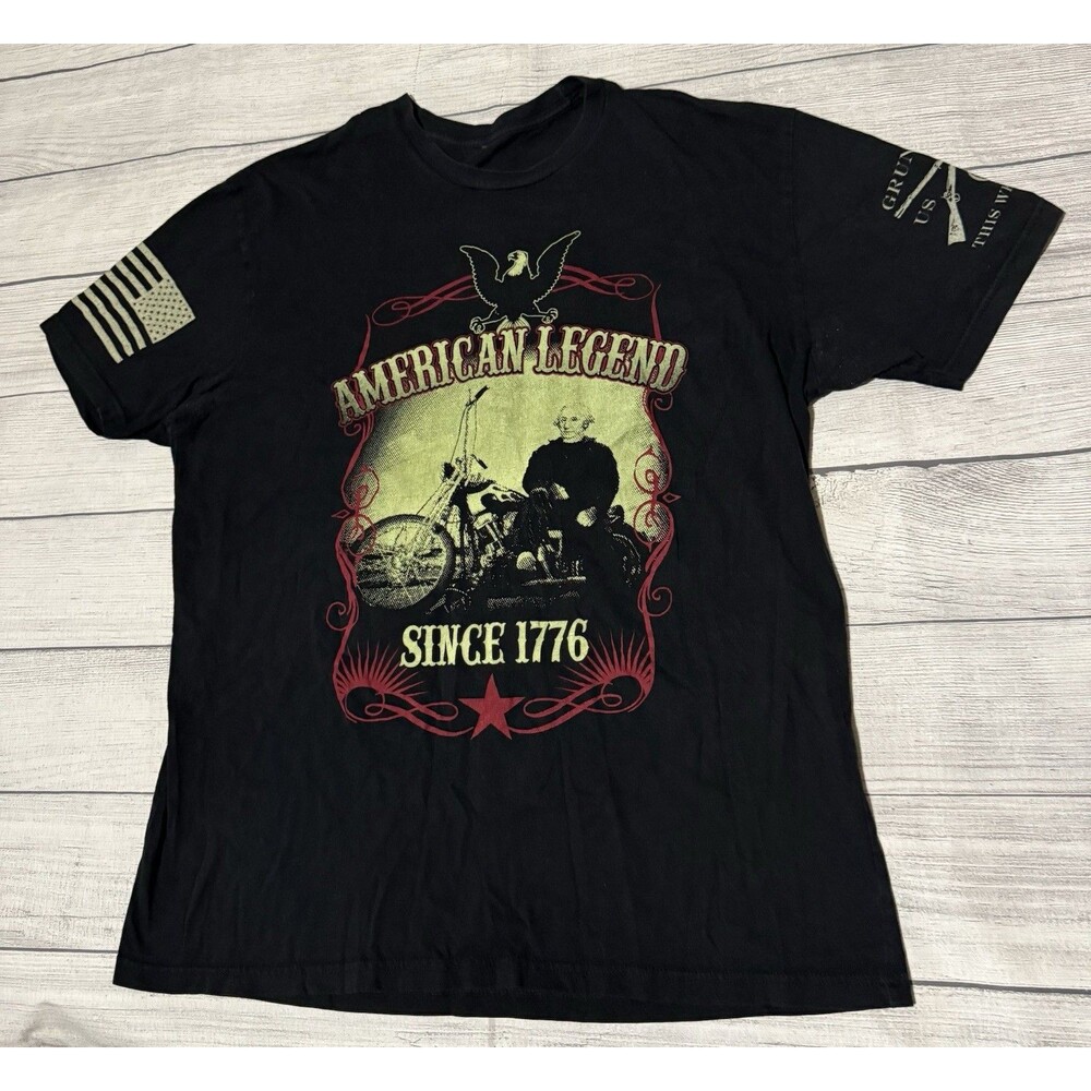 Grunt Style American Legend Graphic T Shirt Size Large See Dimensions Patriotic